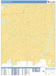 Overland Park  Wall Map Basic Style